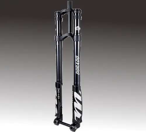 fourche VTT DH amortissante