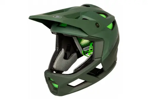 premier casque vtt intégrale vert
